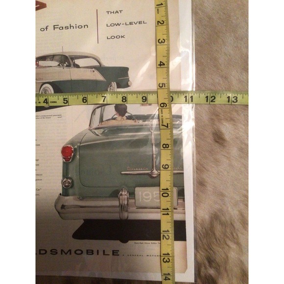 1954 Oldsmobile Rocket Teal White Vintage Automobile Car Magazine Ad - Picture 5 of 6